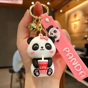 PANDA PINK PURSE CHARM / KEY FOB 5-IN
